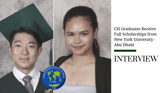 CIS Graduates Receive Full Scholarships from New York University – Abu Dhabi