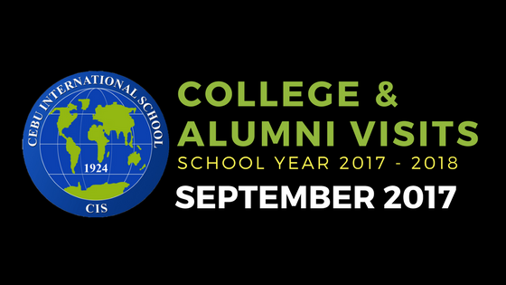 College & Alumni Visits – September 2017
